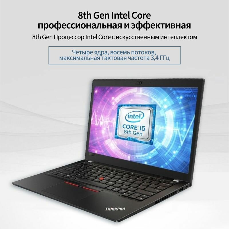 125" Ноутбук Lenovo Thinkpad X280 Intel Core i5 8th Процессор Windows11 системы