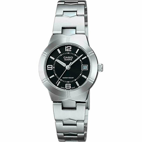 Наручные часы CASIO Collection LTP-1241D-1A, черный, серебряный