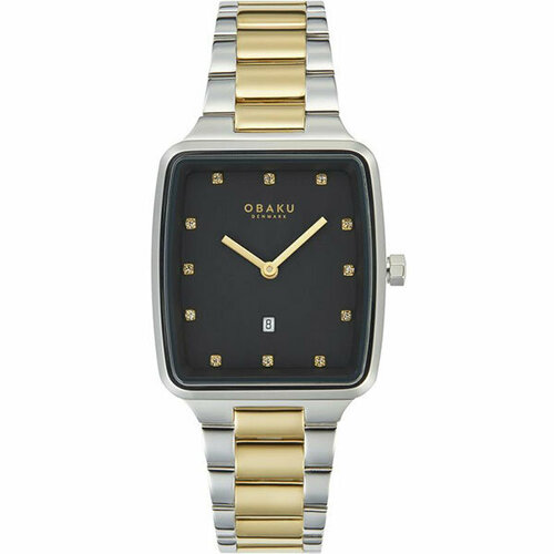 Наручные часы OBAKU V271LDCBSF, черный, серебряный