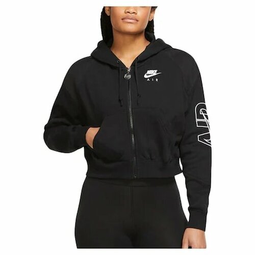 Толстовка NIKE, размер XS, черный толстовка nike sportswear club fleece men s full zip hoodie размер xl черный