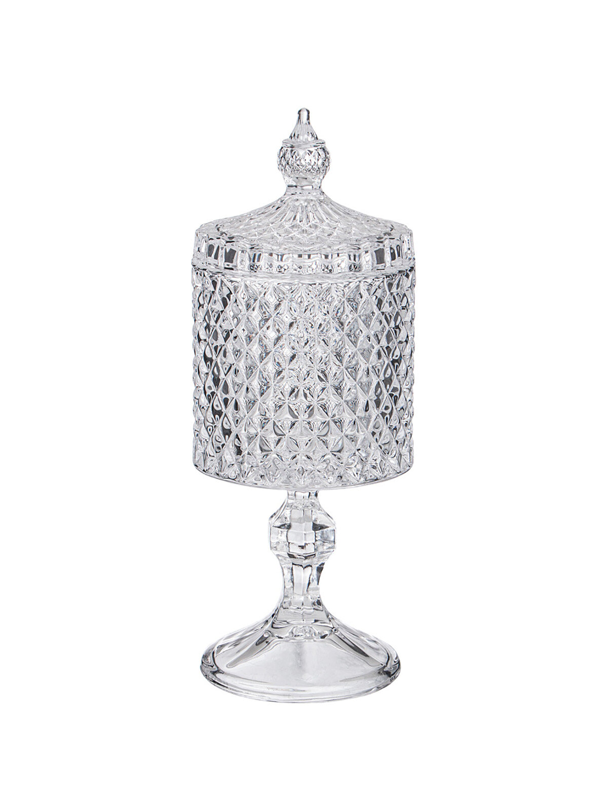 фото Банка для хранения Lefard Diamant стеклянная на ножке