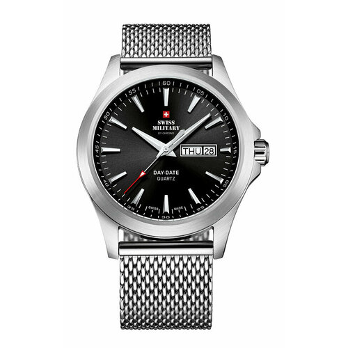 фото Наручные часы swiss military by chrono, серебряный, черный