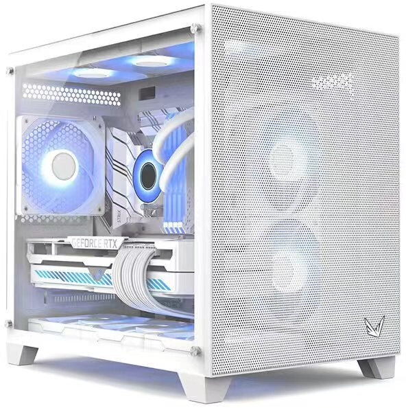 Корпус mATX Formula Crystal Z5 TG, Mini-Tower, без БП, белый