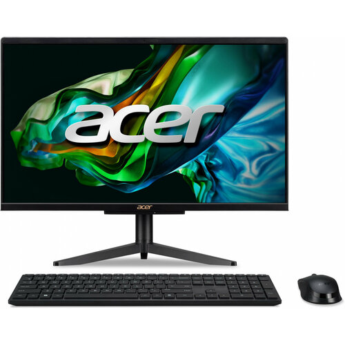 ACER Моноблок Acer Aspire C22-1610 21.5 Full HD N200 (1) 8Gb SSD256Gb UHDG CR Eshell WiFi BT 65W клавиатура мышь Cam черный 1920x1080 DQ. BL8CD.001