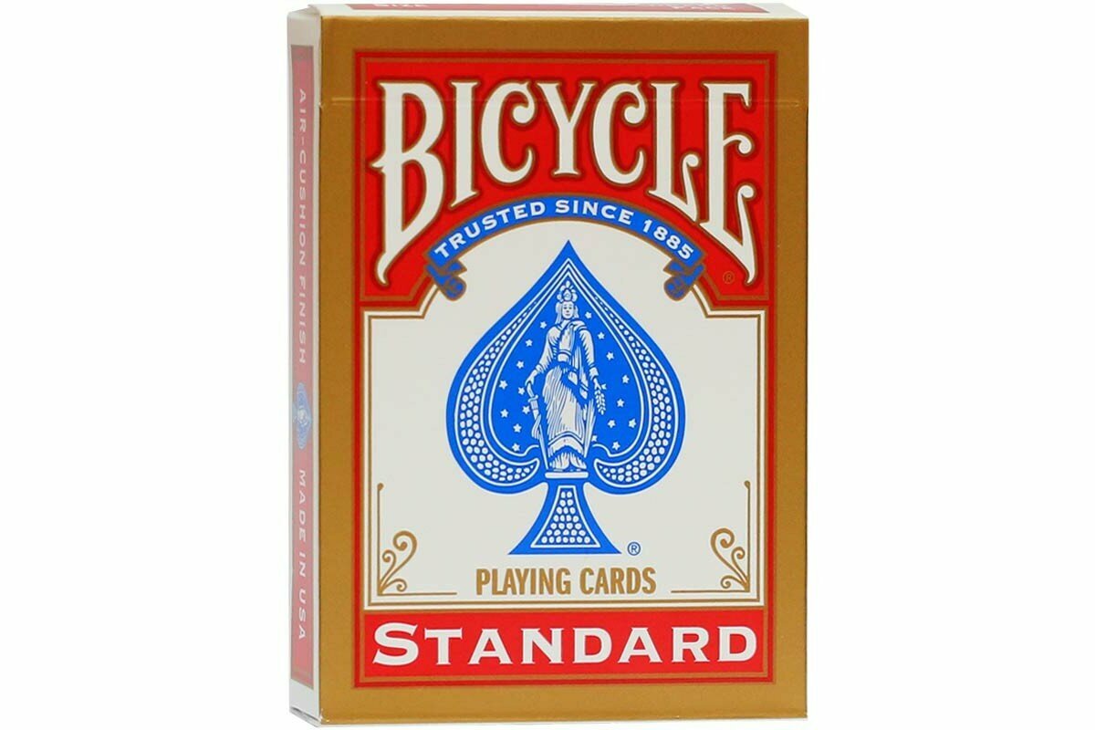 Игральные карты Bicycle Standard 54 карты, красные