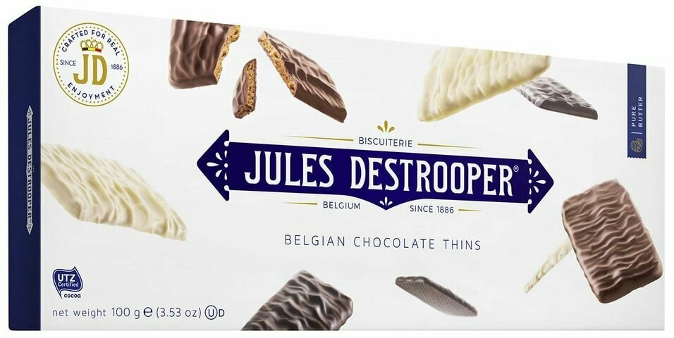 Печенье Jules Destrooper с шоколадом 100г х 2шт