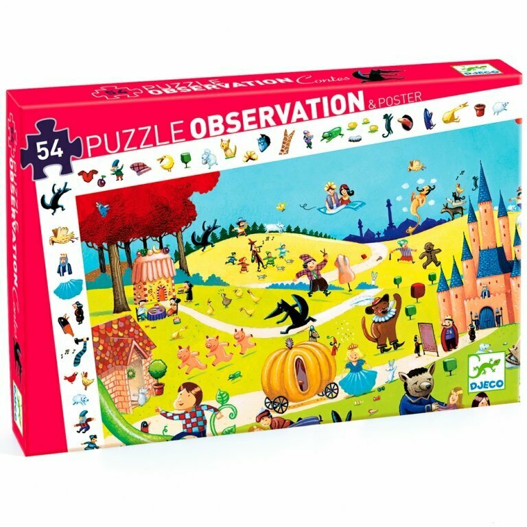 Djeco Djeco Observation puzzles Пазл на наблюдательность Сказки, 54 д. 07561