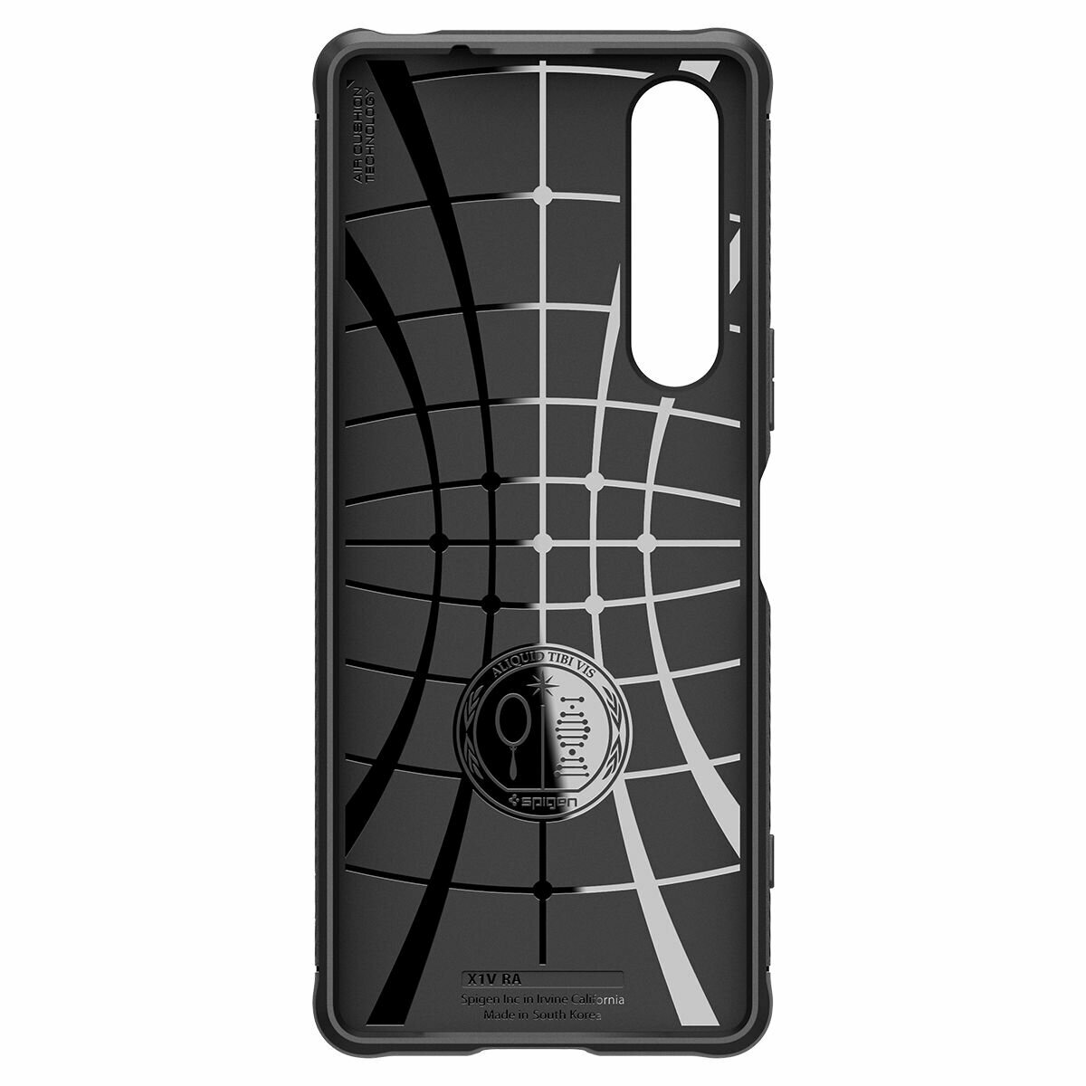 Чехол Spigen на Sony Xperia 1 V (ACS06204) Rugged Armor / Спиген чехол для Хпериа накладка, противоударный, с защитой камеры, черный — фото 1