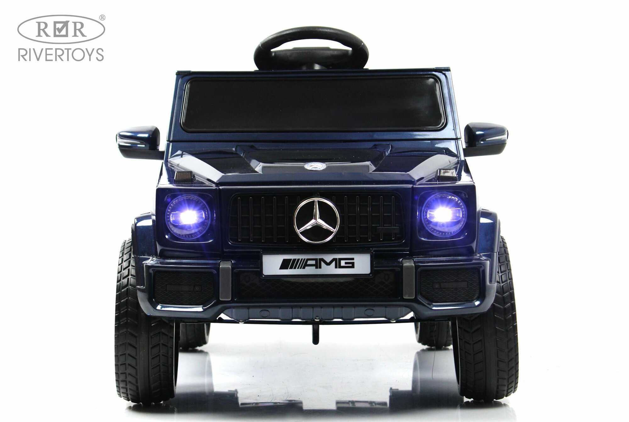 RiverToys Детский электромобиль Mercedes-AMG G63 (G222GG) синий глянец