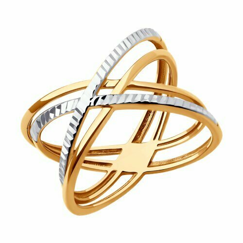 фото Кольцо diamant online, золото, 585 проба, размер 17.5