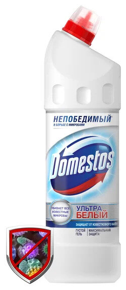 Domestos гель для унитаза Ультра Белый, 1 л