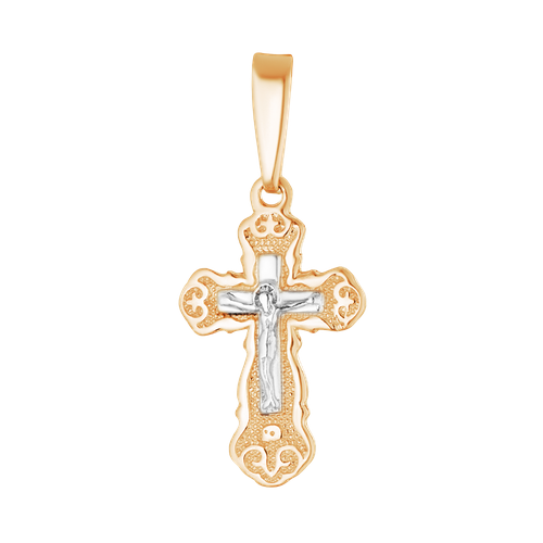 Крестик Ювелир Карат, красное золото, 585 проба крест золотой с бриллиантом арт 3233128 9 крест