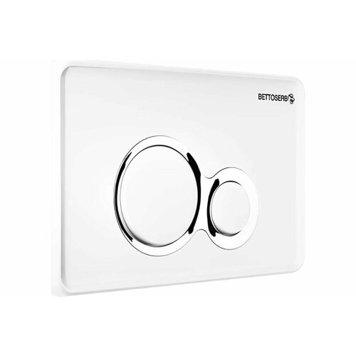 Клавиша смыва BETTOSERB BY PESTAN Jerez белый глянецхром глянец пластик 40006458 3393₽