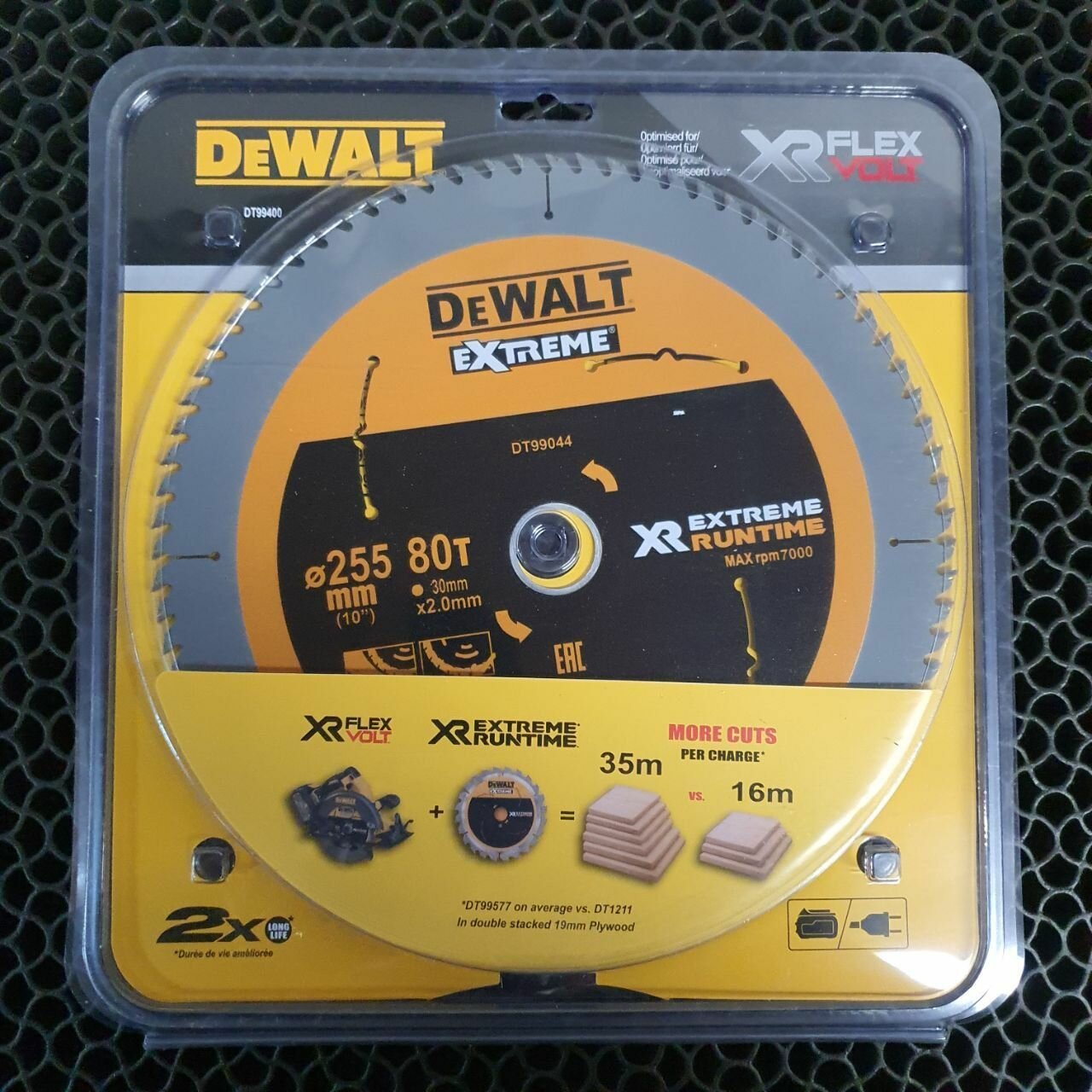 фото Диск пильный для резки дерева DeWalt 255x30 80T Flex Volt