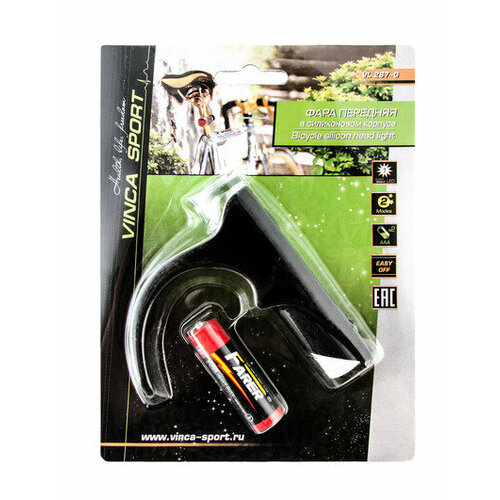 фото Фонарь передний vinca sport, 1 светодиод, 2 режима