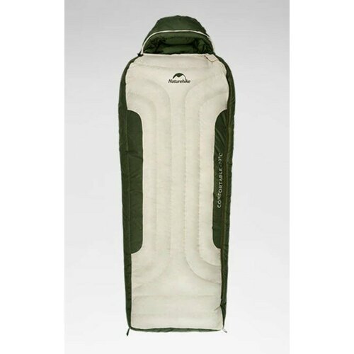Мешок спальный Naturehike XR1500 226х85 см правый ТК -25C бежево-зелёный 4955000₽