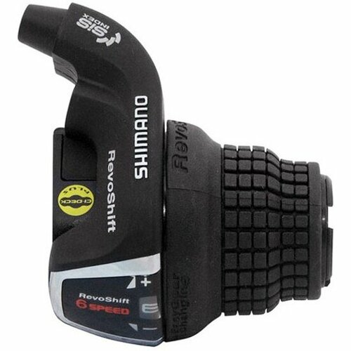Шифтер Shimano Tourney TY, RS35, правый, 6 скоростей (SIS), индикатор, трос 2400мм, черный, без упаковки