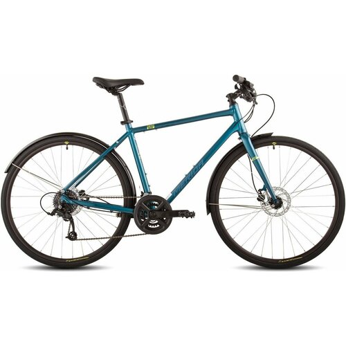 фото Велосипед merida crossway urban 50 28" (2023) (велосипед merida crossway urban 50, 28" рама: s(47cm) tealblue/silverblue/lime, ru39498)