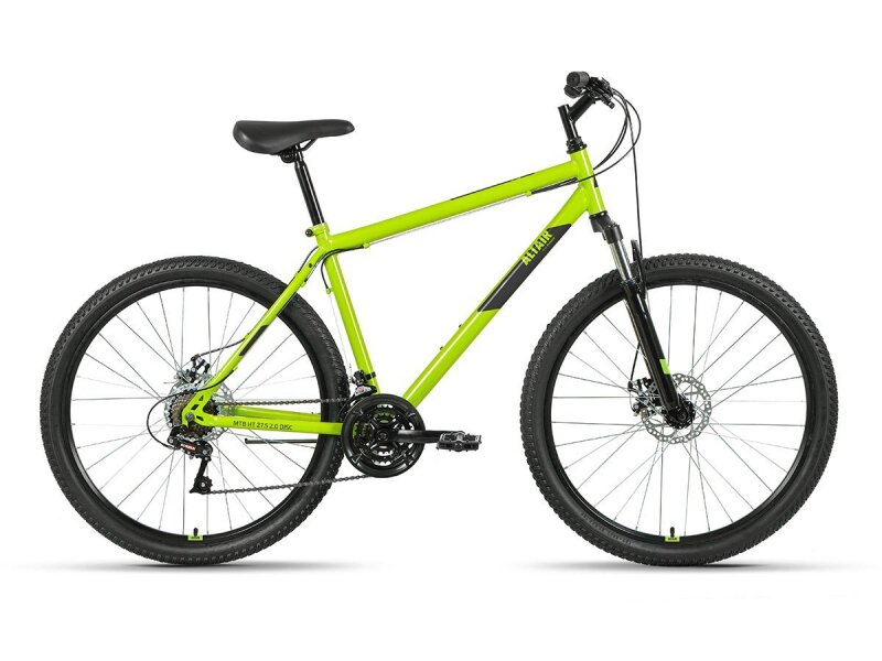 Велосипед 27.5 FORWARD ALTAIR MTB HT 2.0 (DISK) (21-ск.) 2022 (рама 17) зеленый/черны RBK22AL27141