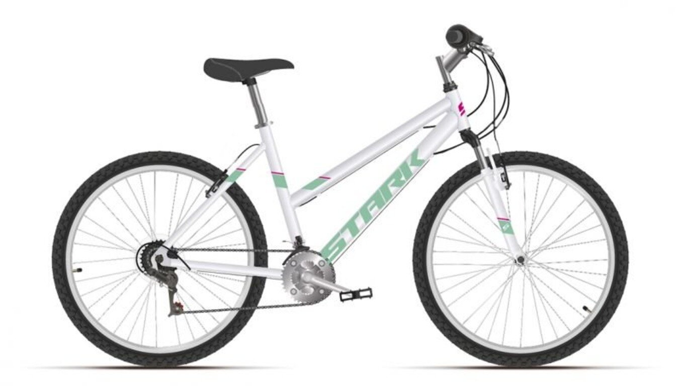 Велосипед Stark'21 Luna 26.1 V белый/салатовый