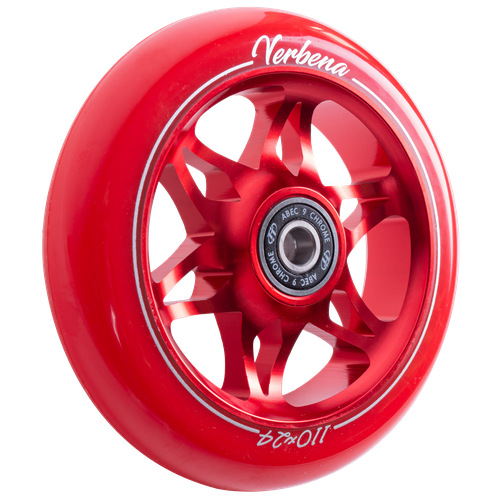 фото Колесо для трюкового самоката techteam x-treme 110*24мм, verbena, red