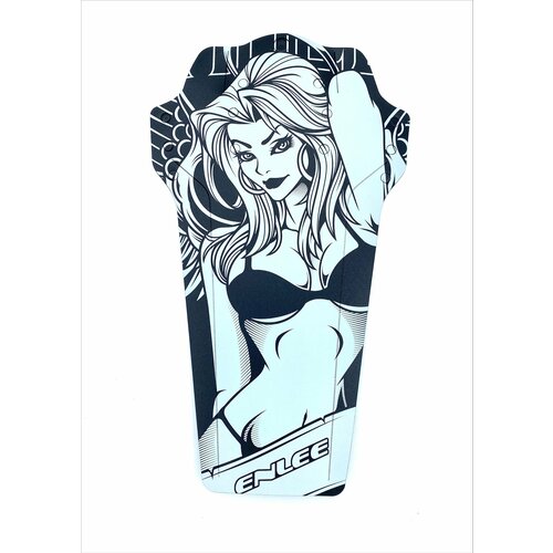 фото Крыло-щиток elnee girl черно-белый принт enlee