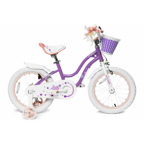 Велосипед Royal Baby Stargirl диаметр колес 18, фиолетовый RB18G-1
