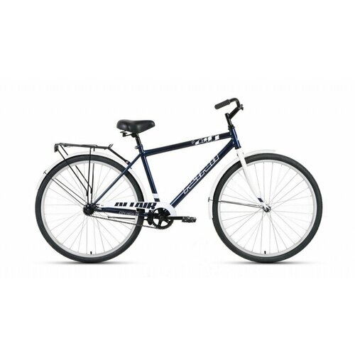 Велосипед 28 FORWARD ALTAIR CITY HIGH (1-ск.) 2023 (рама 19) темный/синий/серый велосипед 28 forward altair city high fr 1 ск 2023 рама 19 темный серый серебристый