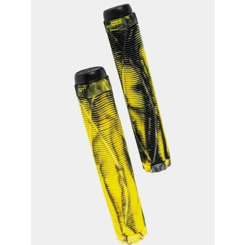 Набор грипсы 2шт с барендами Fish 170mm Yellow/Black грипсы 2шт с барендами fish 170mm red на трюковой самокат