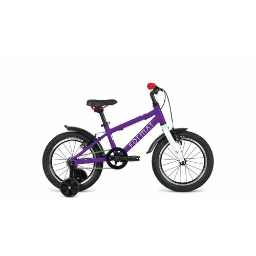 Велосипед Format Kids 16 (2022) (Велосипед FORMAT22 KIDS 16,-, фиолетовый, RBK22FM16528) детский велосипед format kids 16 год 2021 цвет фиолетовый