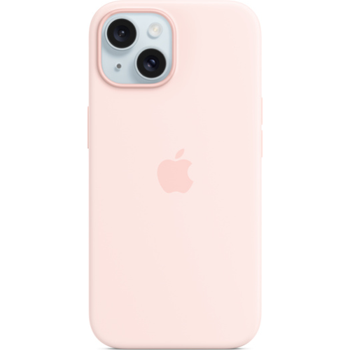 m silicone case galaxy s23 plus pink Аксессуары для мобильных телефонов Apple iPhone 15 Silicone Case with MagSafe (светло-розовый)