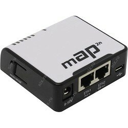 Mikrotik Сетевое оборудование RBmAP2nD Беспроводной маршрутизатор mAP WiFi + 2 порта LAN 100Мбит сек