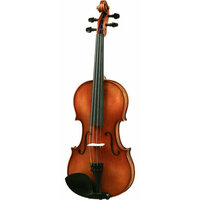 Violin Harald Lorenz №3C 1 / 2 - Student handmade 1 / 2 violin with an ebony crown on the neck heel.