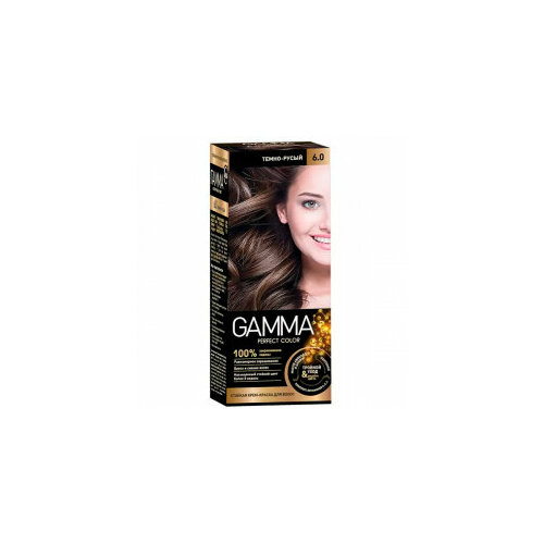 Крем-краска для волос GAMMA Perfect color 60 темно-русый 344₽