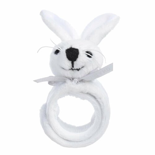 (W)Браслет, 22 см, детский, мягкий, полиэстер, белый, Кролик, Rabbit toy