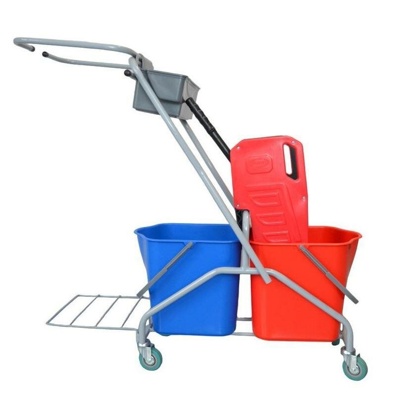 фото Тележка уборочная Эко-Форс 22EF/6 2-ведерная с отжимом 2x25л