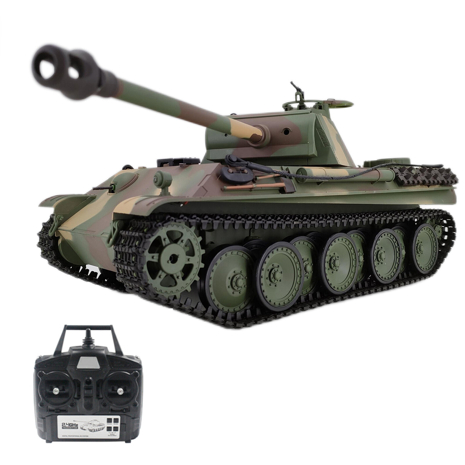 Heng Long Радиоуправляемый танк Heng Long Panther Type G Original V7.0 масштаб 1:16 RTR 2.4G - 3879-1 V7.0