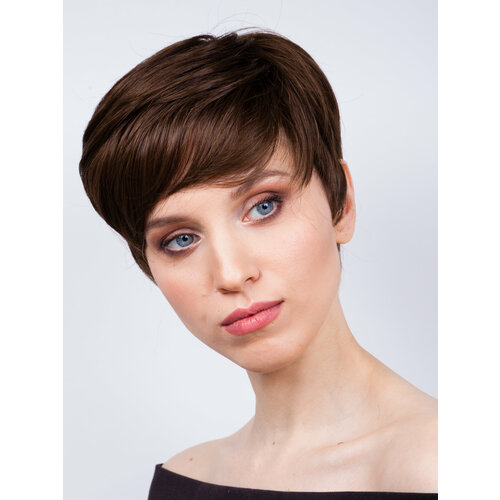 Парик Victoria Stella 10 темно-русый цвет термоволокно 4000₽