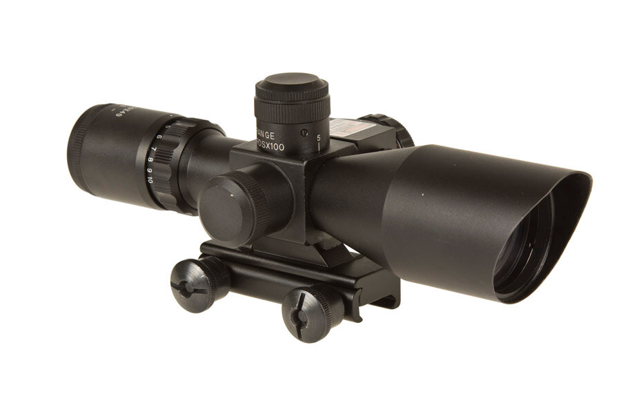 Прицел оптический Marcool M8 LS 2.5-10X40E Rifle Scope с встроенным красным ЛЦУ (HY1142)