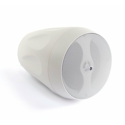 AuraSonics FLORET-6T-WH акустическая система, настенная/подвесная, IP66, 6,5"+1", НЧ-резонатор, 8Ом/80Вт Prog,70/100В 40/20/10/5 Вт,100-20000Гц, белая белый, размер 208x208x280 мм