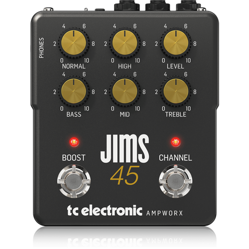 TC Electronic Jims 45 Preamp двухканальный гитарный преамп/предусилитель, винтажная серия