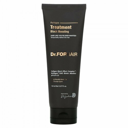 Dr.ForHair, Folligen Black Boosting Treatment, 5.07 fl oz (150 ml)