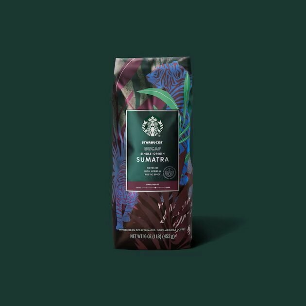 Декаф Starbucks Sumatra Молотый Кофе без кофеина 453г (темная обжарка)