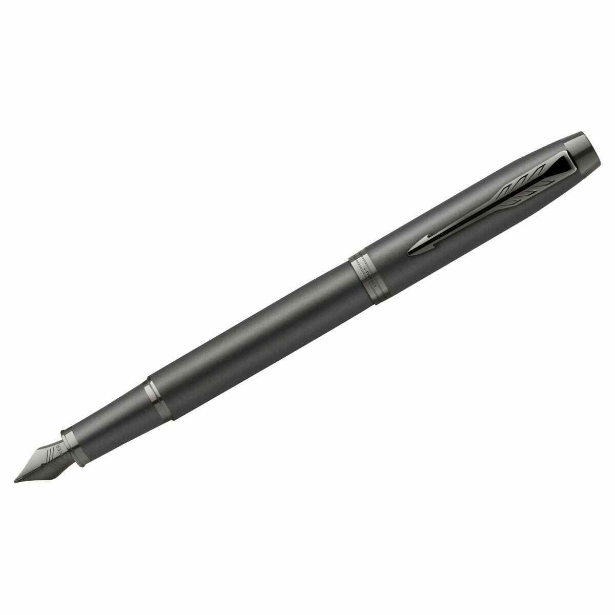 Ручка перьевая синяя Parker "IM Professionals Monochrome Titanium" 1 мм, подарочная упаковка, 1 шт