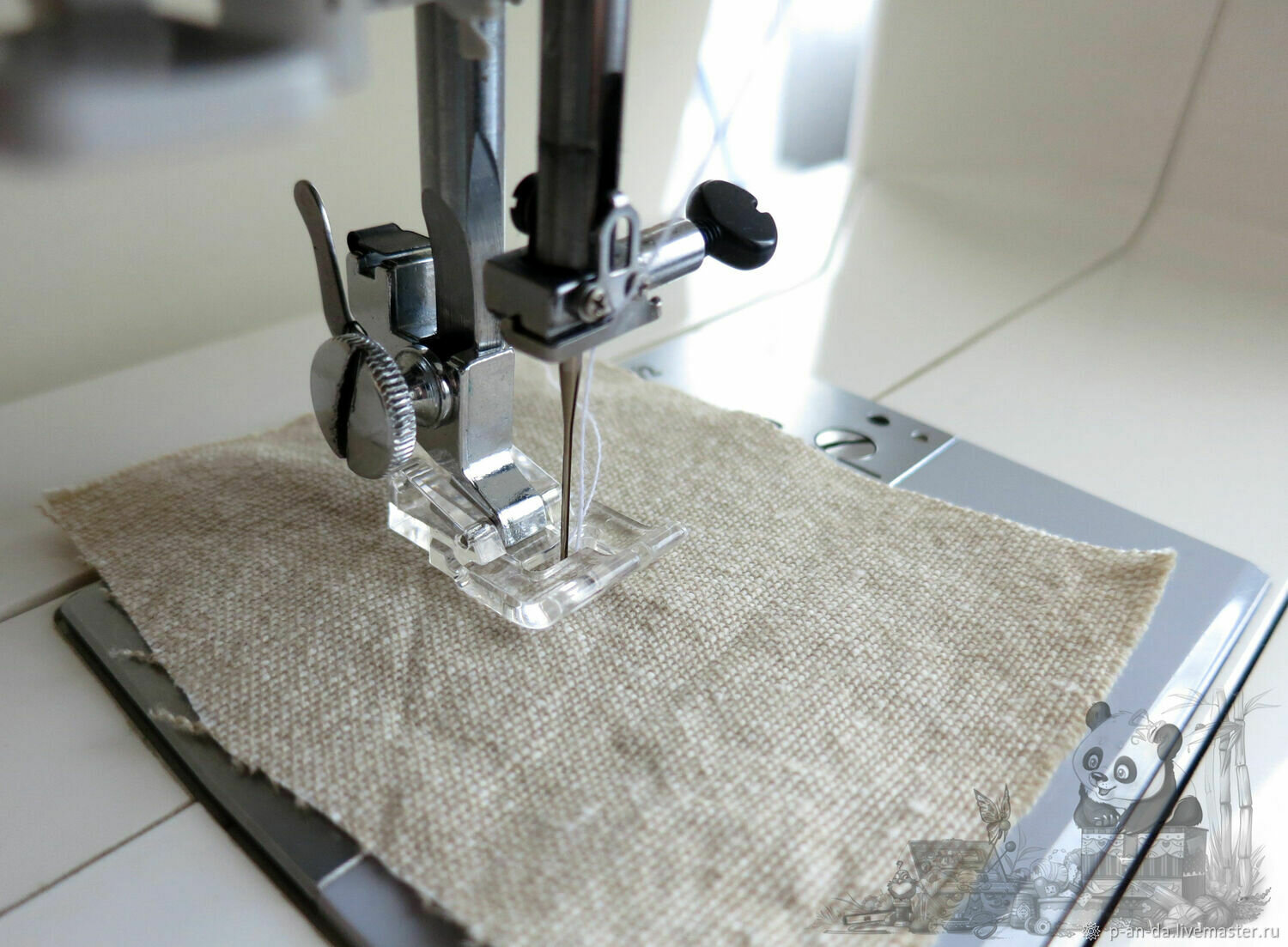 Прозрачная лапка для швейных машин, для пришивания аппликаций