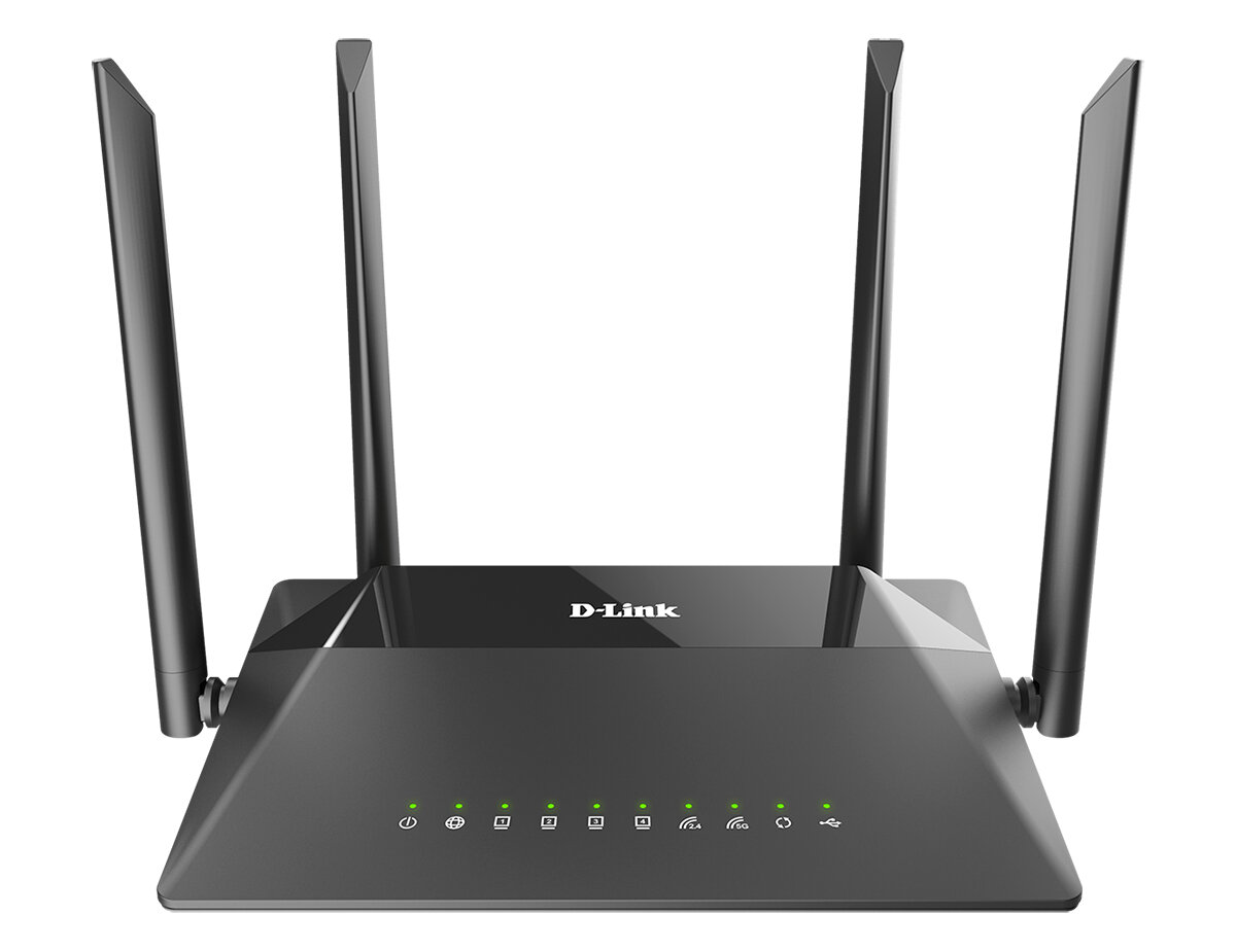 Маршрутизатор Wi-Fi роутер D-Link DIR-825/RU/R1 черный