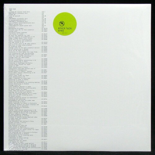 Виниловая пластинка Warp Aphex Twin – Syro (3LP) виниловая пластинка warp aphex twin – richard d james album