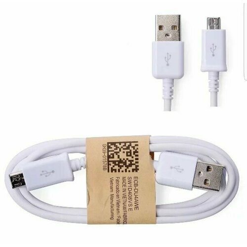 Кабель Micro-USB Samsung ECB-DU4AWE для Samsung / Sony / Xiaomi / Honor / Huawei / Lenovo Poco Oppo LeEco Tecno ZTE BQ 1 м Белый (White) 50 models 5pin micro usb jack socket charging port connector for samsung huawei lenovo htc nokia tablet pc etc mobile tablet gps