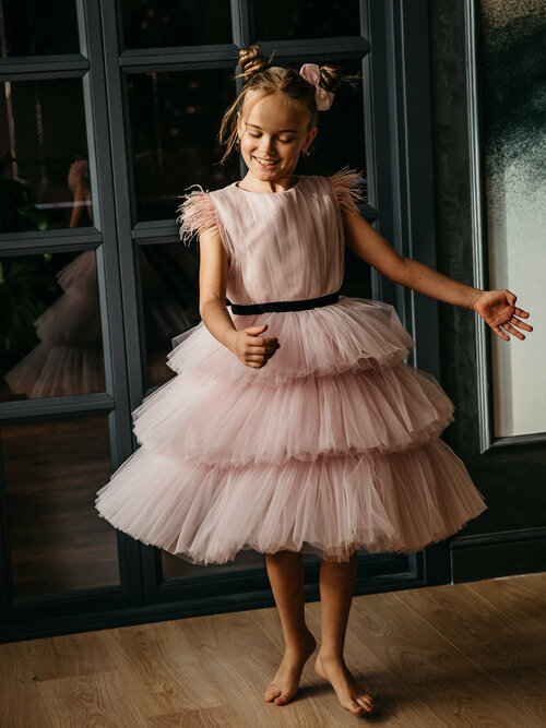 Платье Роскошь с детства, размер 152-158, розовый