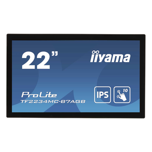 IIYAMA Монитор LCD 21.5' [16:9] 1920х1080(FHD) IPS, nonGLARE, TOUCH, 350cd/m2, H178°/V178°, 1000:1, 16.7M, 8ms, VGA, HDMI, DP, Open frame, 3Y, Black